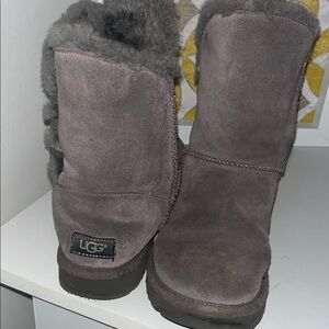 UGG Women's Charcoal Suede Winter Boots